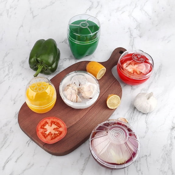 Fruit And Vegetable Storage Containers For Fridge,Onion Lemon Tomato Avocado Saver Holder,Keeper Box For Fresh Produce,Keeps Fruits And Veggies Fresh Longer In Kitchen