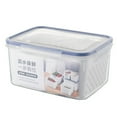 thumbnail image 1 of Fruit Vegetable Storage Containers for Fridge 3 in 1 Produce Saver Storage Containers Large Organizer Bins with Lid & Colander for Salad Meet Storage, 1 of 9
