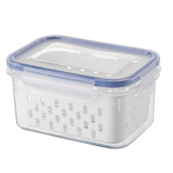 Fruit Vegetable Storage Containers for Fridge Produce Saver Containers with Lid Colander Refrigerator Organizer Bins
