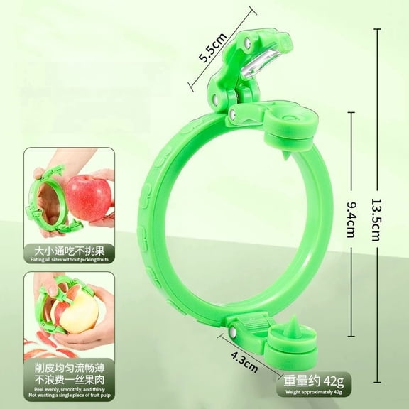 Handheld Rotating Fruit Peeler for Apple Pear Kitchen Gadget Spiralizer Peeler Machine Great Gift for Cooking Lovers