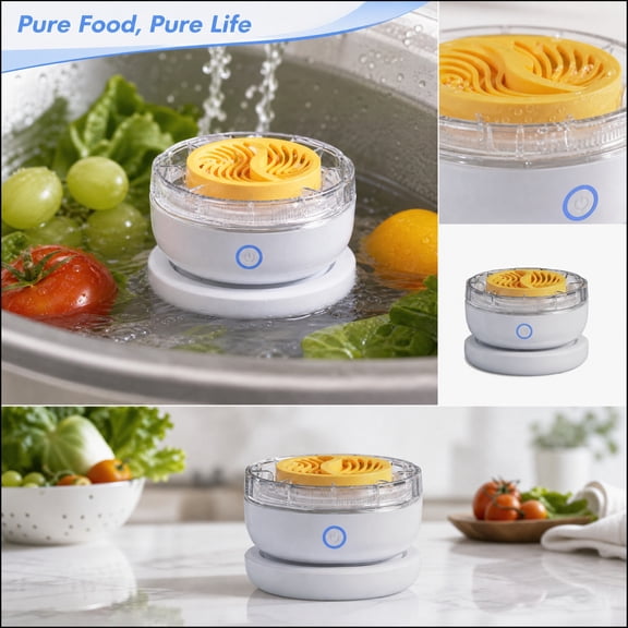 Fruit and Vegetable Washer, Fruit Washer, Fruit Cleaner Device with Hydroxyl Radical Tech, USB Rechargeable Vegetable Cleaner Device for Cleaning Fruits, Vegetables