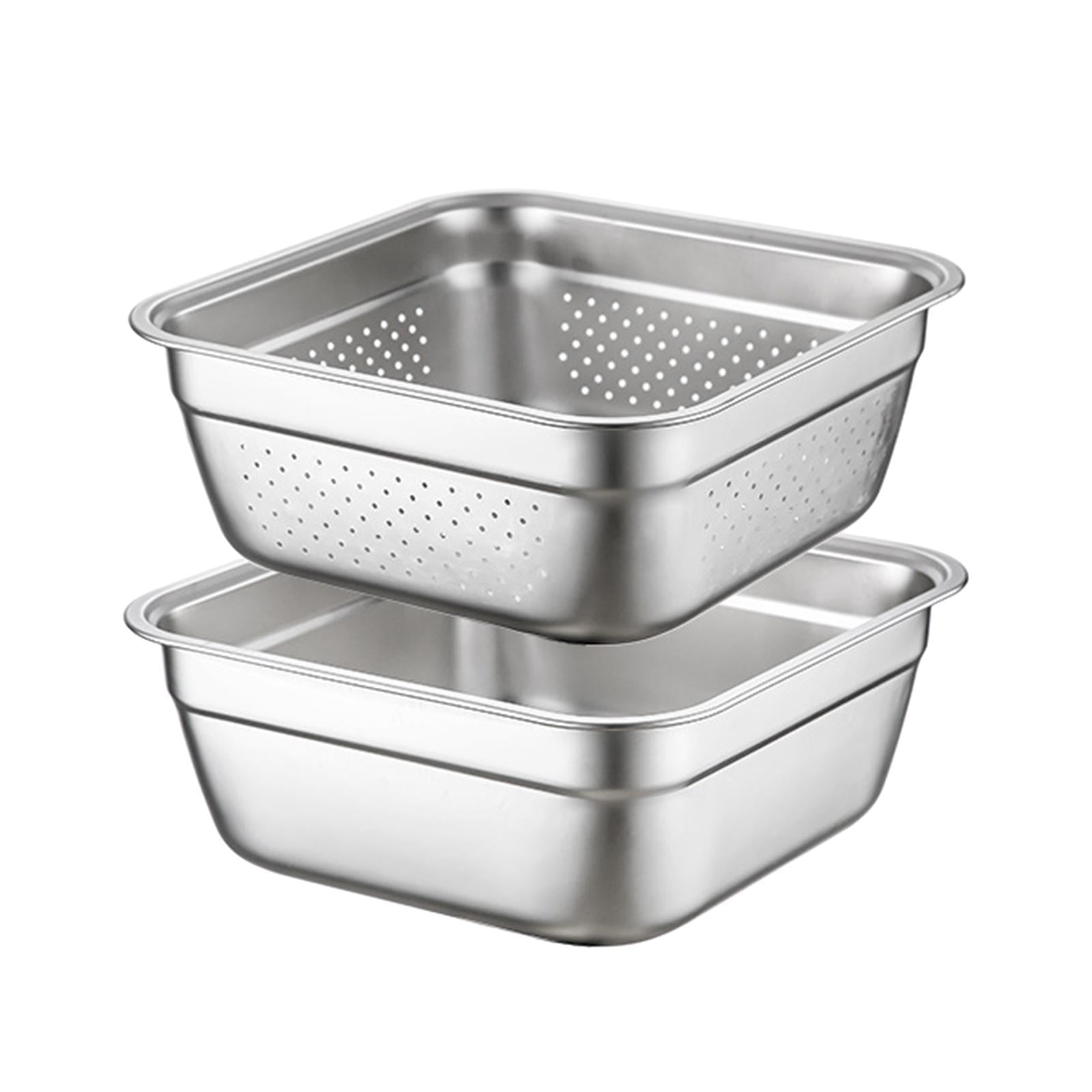 Fruit Vegetable Washing Basket Kitchen Colanders Strainer Bowl