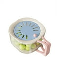 thumbnail image 1 of Fruit Vegetable Washing Bowl with Strainer,Multifunctional Produce Washer,Berry Container,Lettuce Keeper for Fridge Refrigerator Organization,Portable Strainers and Colander for Kitchen,1PC,5.9"x3.3", 1 of 9