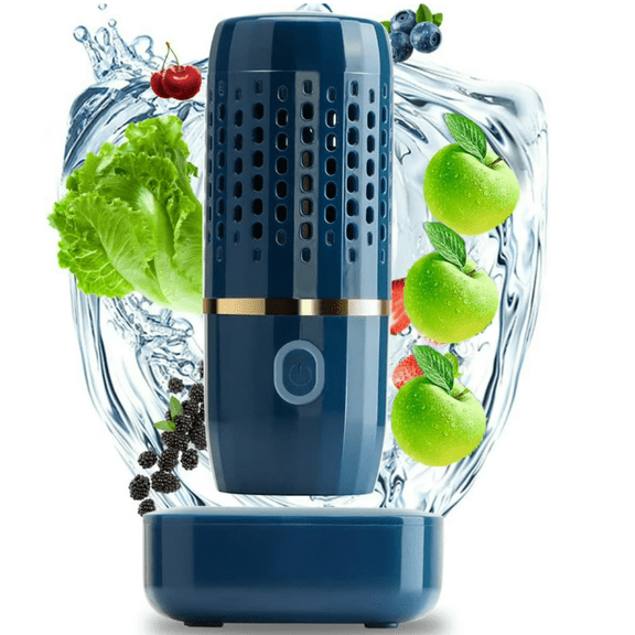 Fruit and Vegetable Washing Machine,Kitchen Gadget Portable Fruit Cleaner Device in Water-Fruit and Vegetable Cleaner for Cleaning Fruit, Vegetable, Tableware (Yellow)