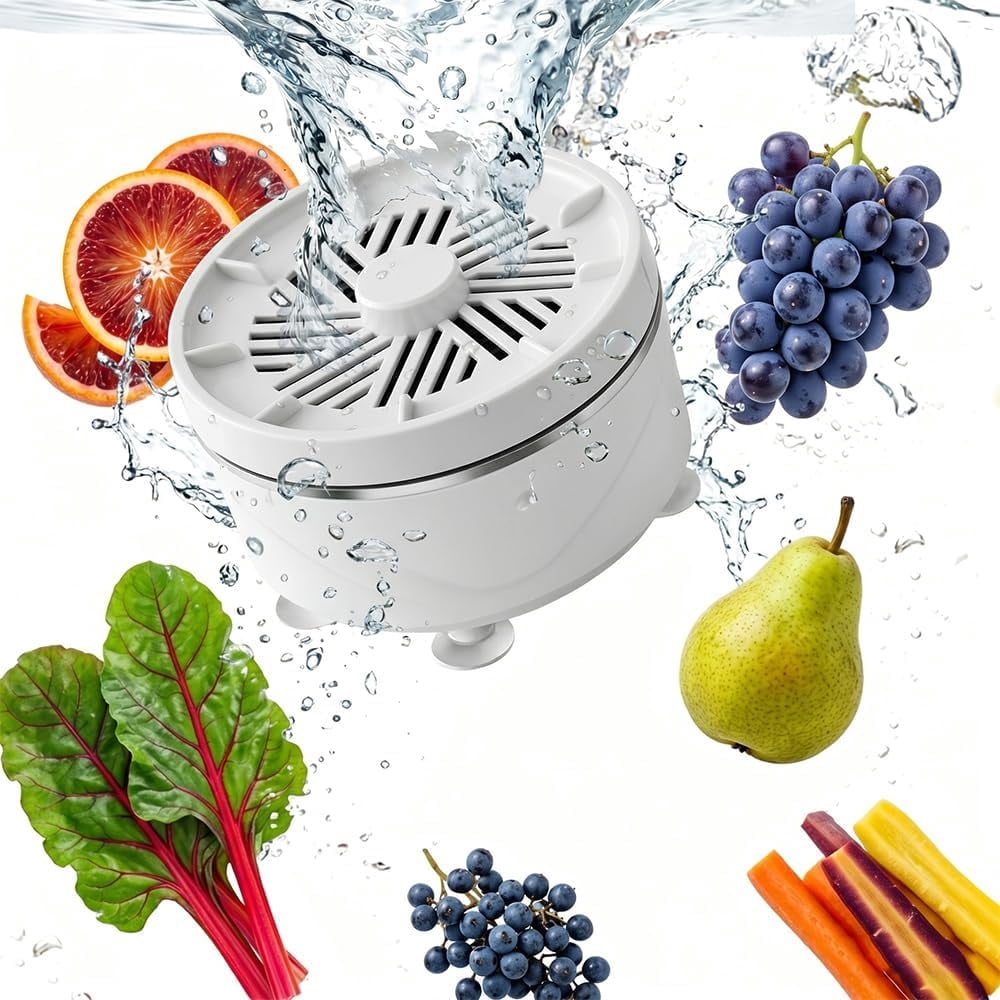 Fruit and Vegetable Washing Machine, Portable USB Wireless Veggie Wash with Purification Technology, Waterproof Fruit and Vegetable Cleaner, Fruit and Veggie Purifier