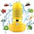 thumbnail image 1 of Fruit and Vegetable Washing Machine Pure Pod Produce Cleaner, Food Purifier for Deep Cleaning Surface Residues, Waterproof Cordless Device for Berries & Meat Yellow, 1 of 7