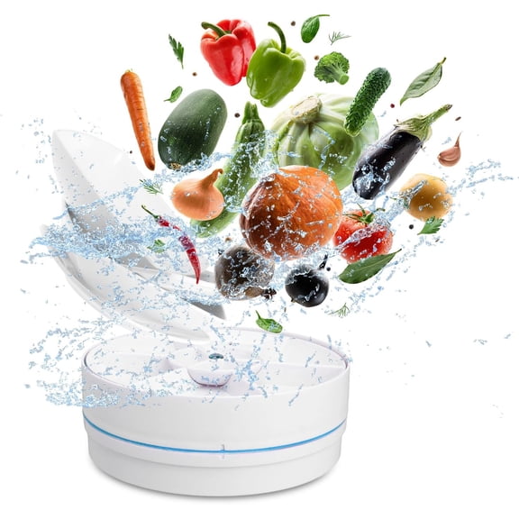 Fruit Vegetable Washing Machine, Upgrade Wireless Fruit Cleaner Device, Titanium Electrolysis Fruit And Veggie Cleaning Machine, Waterproof Food Purifier For Fruits, Vegetables