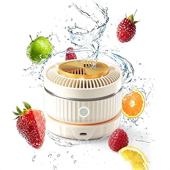 Fruit and Vegetable Washing Machine,Waterproof Fruit and Vegetable Cleaner,Electric Countertop VegetableCleaner,FruitandVegetable Purifier Clean Produce with TitaniumElectrolysis Purification inWater