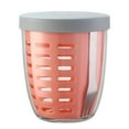 thumbnail image 1 of Fruit And Veggie Pot With Airtight Lid Removable Colander And Fork Portable Reusable Leakproof Storage Container Holds 600Ml|20Oz Glass&Bottle Home Decor, 1 of 2