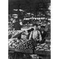 thumbnail image 1 of Fruit Vendors Indianapolis Market Poster Print, 1 of 3