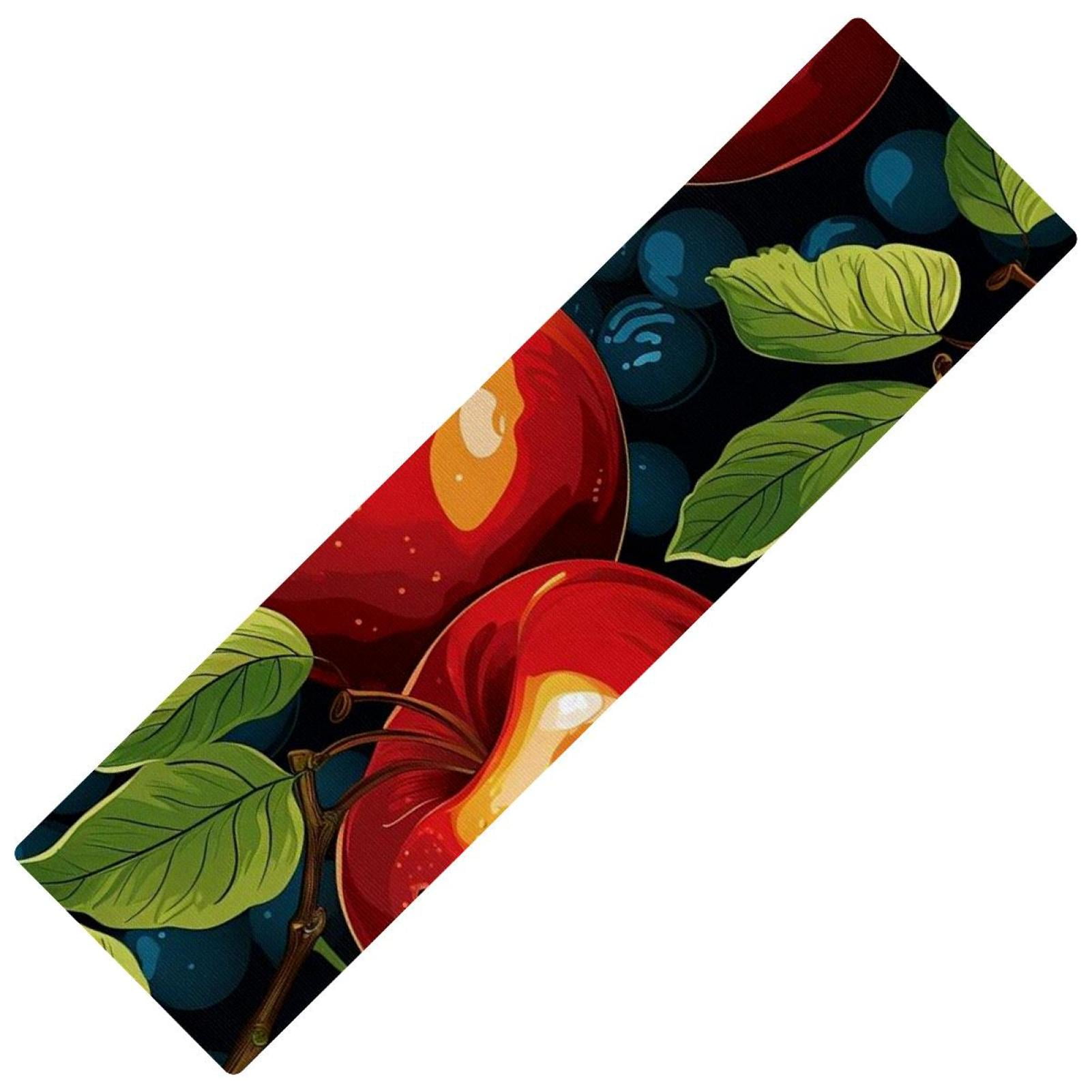 Fruit Washable Absorbent NonSlip 15.7"x59" Rectangular Runner Rug Kitchen Mat Rubber Mat