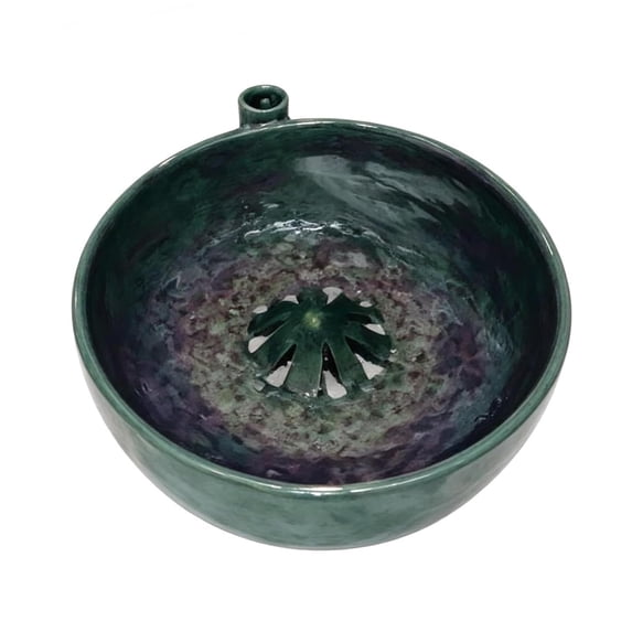 Fruit Washer Spinner Bowl, Self Spinning Ceramic Berry Washing Bowl with Drain, Multipurpose Kitchen Fruit Vegetable Basket