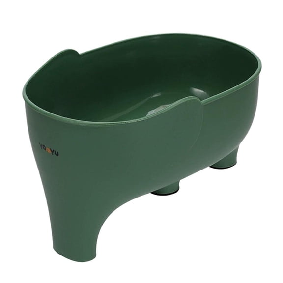 Fruit Washing Bowl with Strainer Vegetable Washing Basket with Elephant-Shaped Drain Spout for Fruits and Veggies, BPA-Free Colander for Kitchen, Home Cooks & Busy Families