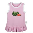 thumbnail image 1 of Fruit Watermelon Pattern Dresses For Baby, Newborn Babies Skirts, Infant Princess Dress, 0-24M Kids Graphic Clothes (Pink Sleeveless Dresses, 0-6 Months), 1 of 4