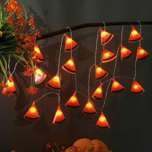 Fruit Watermelon Slice String Lights 9.8ft 20 LEDs Battery Powered Fairy String for Wedding Home Birthday