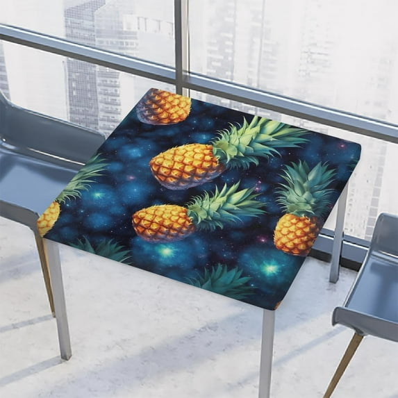 Fruit Watermelon Sweet Square Tablecloth with Elastic Outdoor Tablecloths Tables Waterproof Stain-Resistant Wipeable Table Cover for Kitchen Patio Picnic,Camping,Dinner 34x34inch