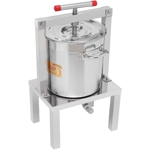 Fruit Wine Press Large Fruit Honey Presser Manual Grape Presser Beeswax Extractor Beekeeping Machine Cider Wine Grape Apple Press extractor for Wine