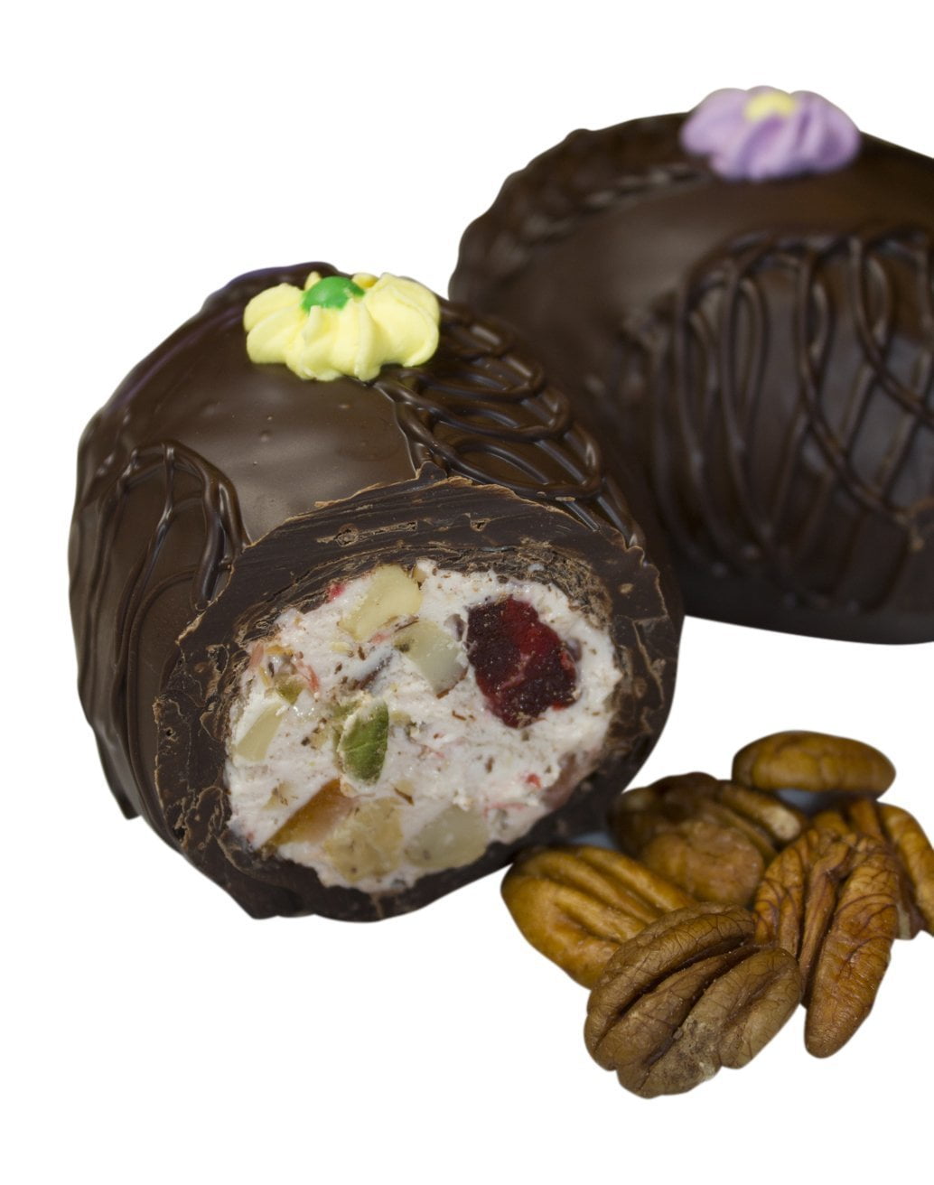 Fruit and Nut Egg, Dark Chocolate 8 Ounce Gift Box