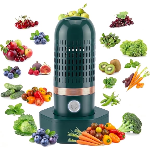 Fruit and Vegetable Cleaner Machine, Deep Cleaning Residue, Waterproof Cordless for Berries & Meat