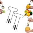 thumbnail image 1 of Fruit and Vegetable Corer Remover - Serrated Blade, Effortless Core Removal, Food-grade Stainless Steel, Multifunctional Kitchen Prep Gadget, 1 of 8