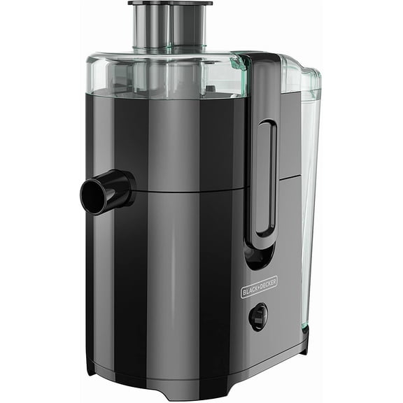 Fruit and Vegetable Juice Extractor with Space Saving Design, Black, 400-Watts