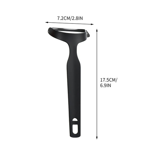 Fruit and Vegetable Peeler, Y-Shaped Carbon Steel Blade Razor, Sharp Peeler, 1 Pack, Ergonomic Handle, Dishwasher Safe Kitchen Tool (Black)