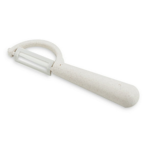 Fruit and Vegetable Peelers with Stainless Steel or Ceramic Blades, Wheat Straw Handles (Ceramic)