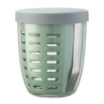 thumbnail image 1 of Fruit and Veggie Pot with Airtight Lid Removable Colander and Fork Portable Reusable Leakproof Storage Container Holds 600ml|20oz, 1 of 2