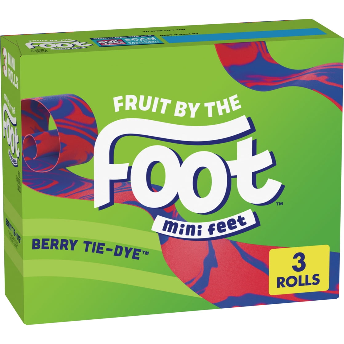 Fruit by the Foot Berry Tie Dye Mini Snacks 3 Count