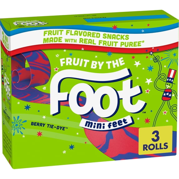 Fruit by the Foot Berry Tie Dye Mini Snacks 3 Count