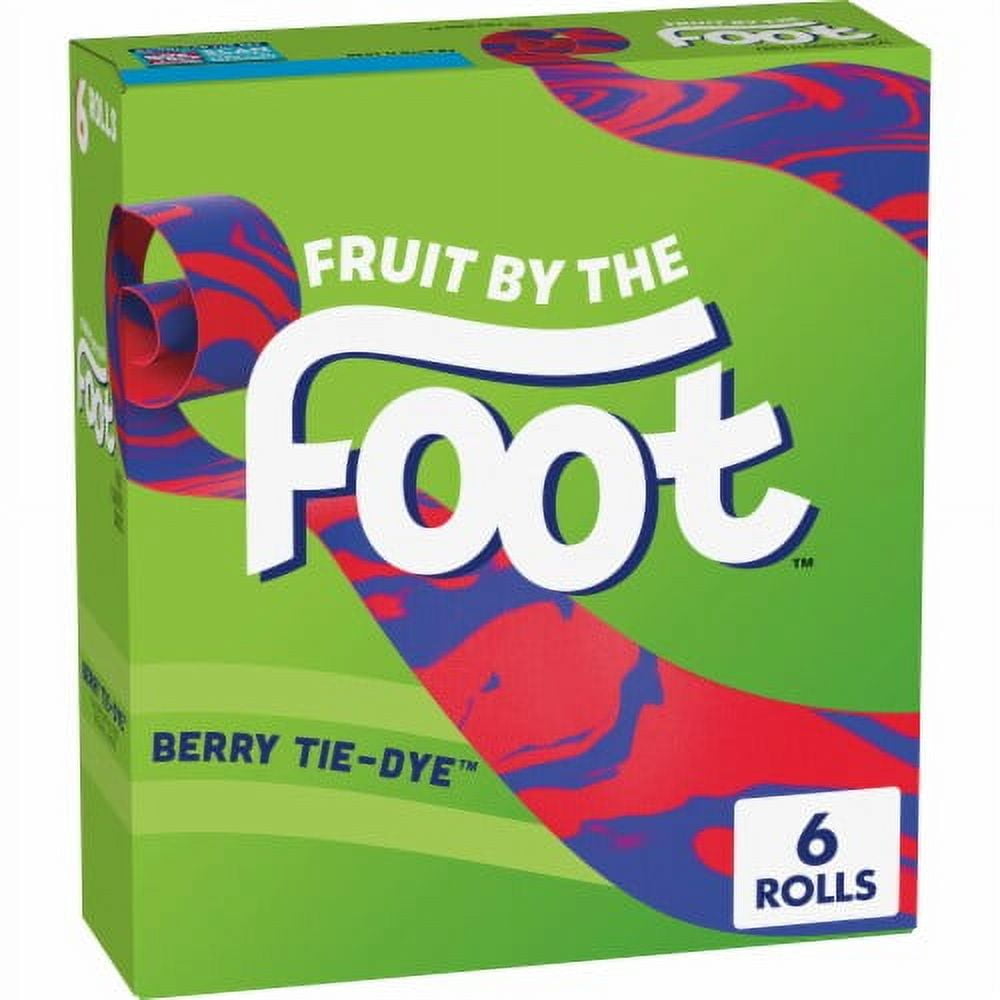 Fruit by the Foot Gluten Free Berry Tie Dye Fruit Flavored Snacks 6 ct / 0.75 oz - Pack of 2