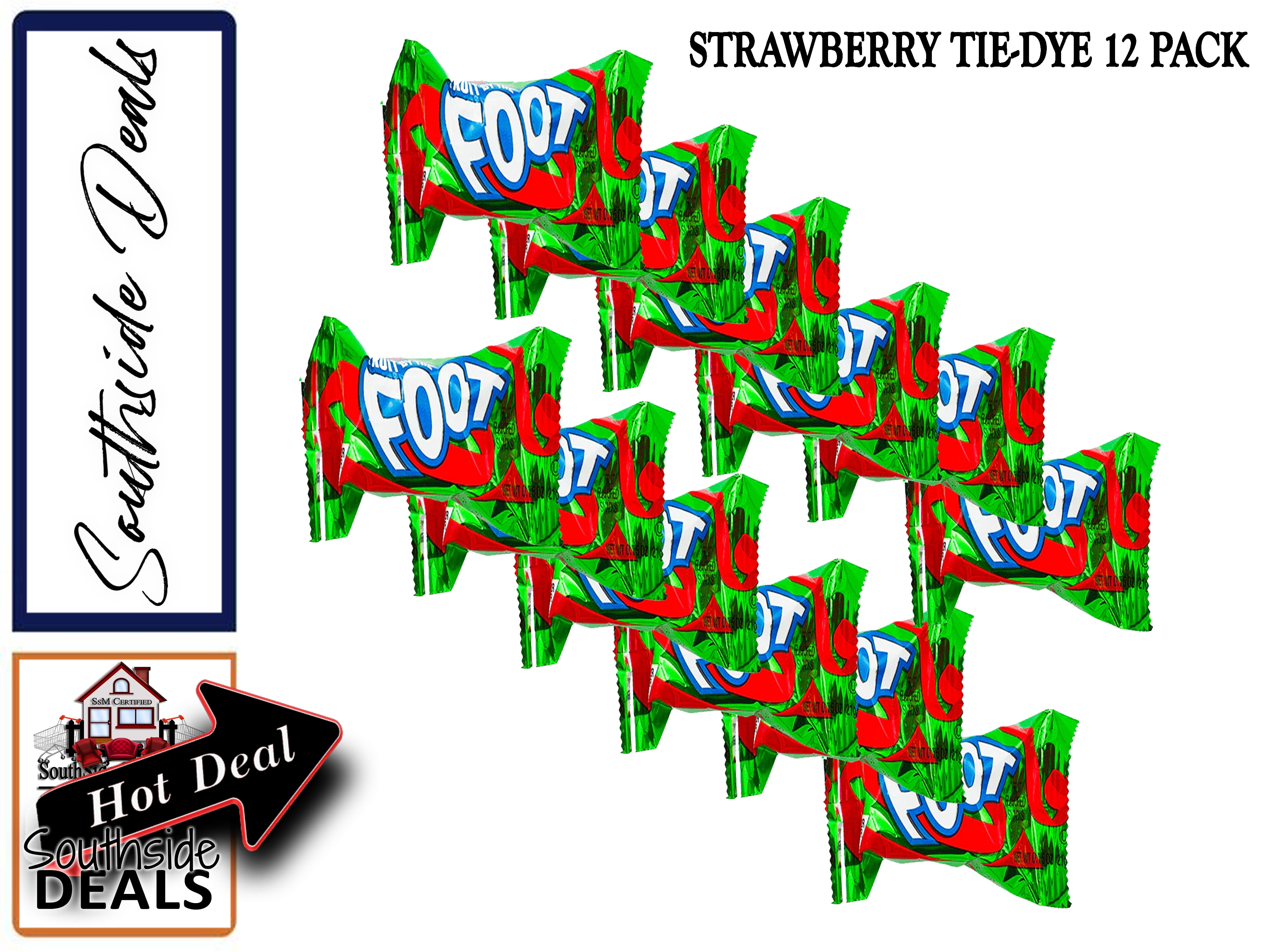 Fruit by the Foot Snacks, Strawberry TieDye Pack (12 ct) Packaging