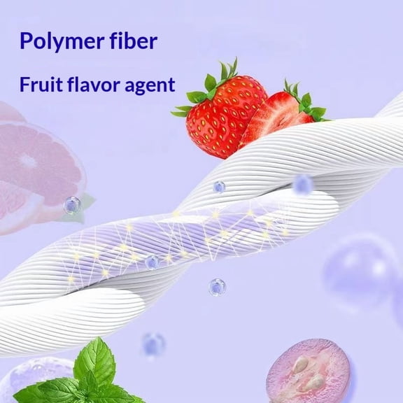 Fruit-flavored dental floss, ultra-fine mint, colorful, family pack, box set, medical-grade, portable, oral hygiene.