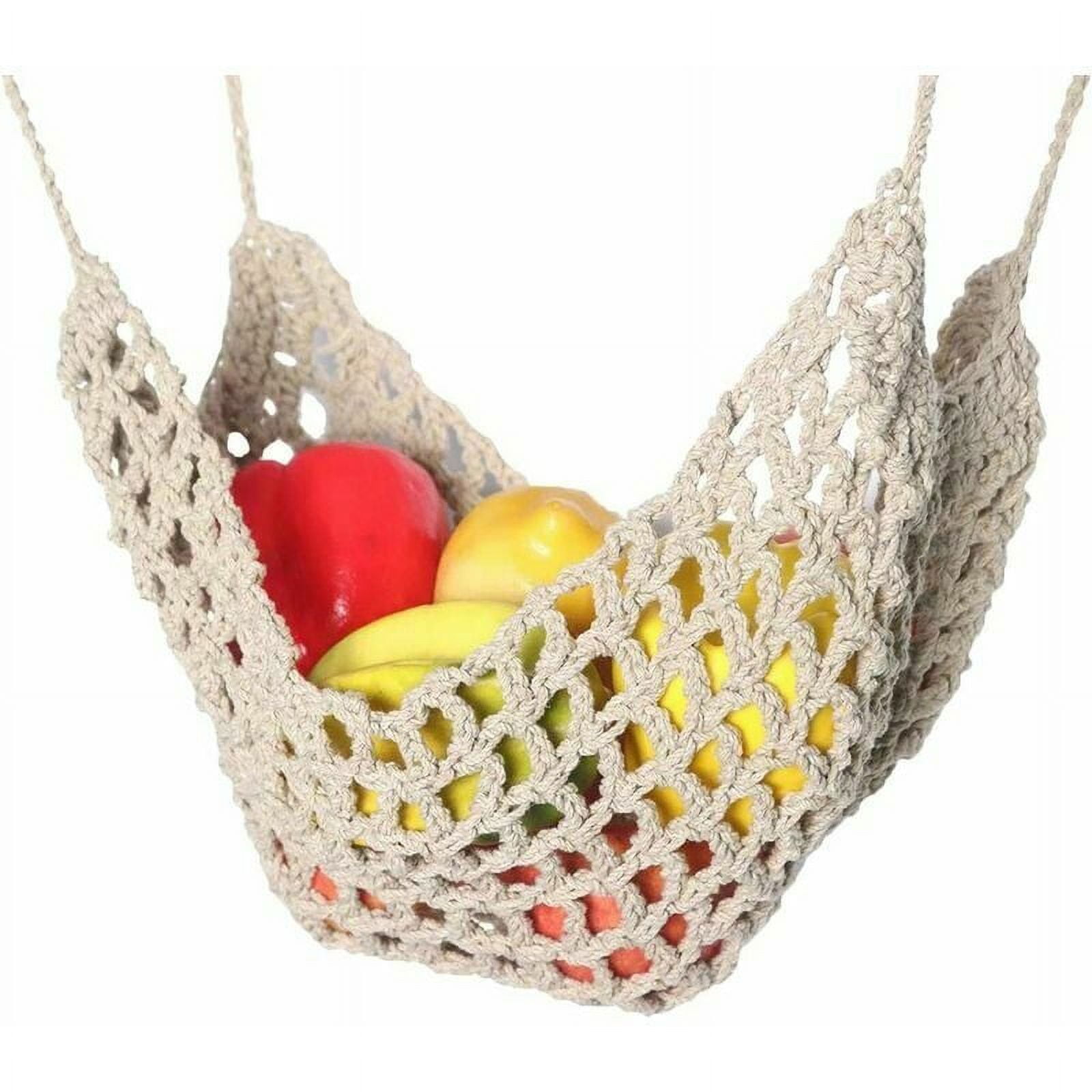 Fruit hammock, hanging fruit basket, hanging fruit hammock in kitchen