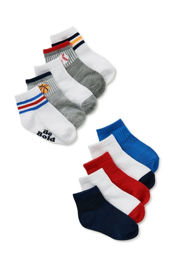 Baby Boys Ankle Socks, 10-Pack