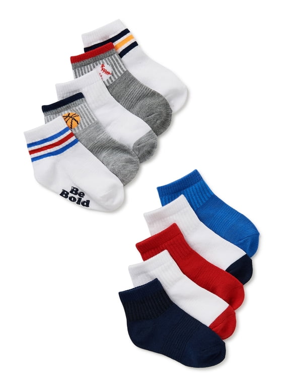Baby Boys Ankle Socks, 10-Pack