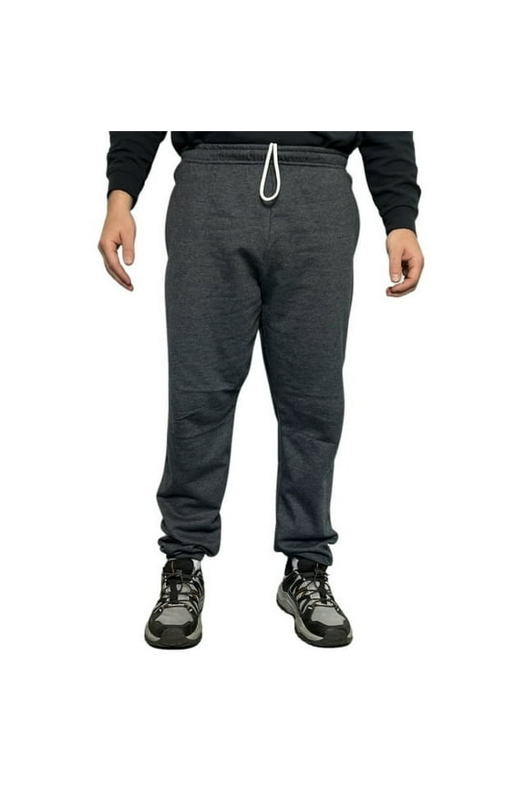 Men's Fleece Jogger Sweatpants 2 Pockets Relaxed Fit Irregular