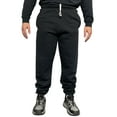 thumbnail image 1 of Fruit of The Loom Men's Fleece Jogger Sweatpants 2 Pockets Relaxed Fit M-4XL - Black Irregular, 1 of 5