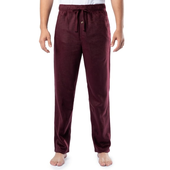 Fruit of the Loom Men's Microsueded Solid Fleece Sleep Pant, Sizes S-XL