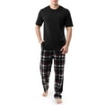 thumbnail image 1 of Fruit of the Loom Men's Crewneck Tee and Fleece Pajama Pants Set, 2-Piece, Sizes S-5XL, 1 of 9