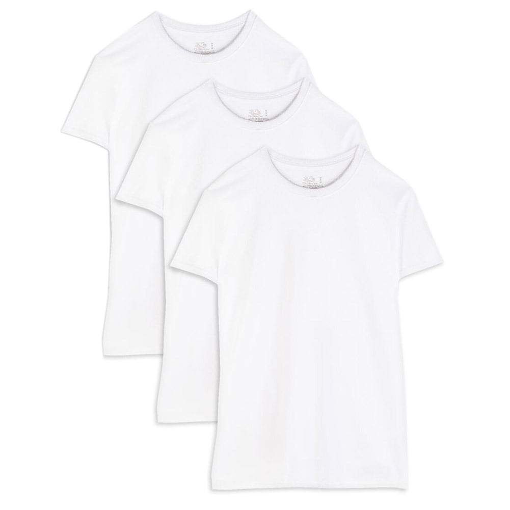 Fruit of The Loom Men's Tag-Free Crew Neck T-Shirts,3 Pack - Walmart.com