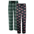 thumbnail image 1 of Fruit of The Loom Men's and Big Men's Fleece Pajama Sleep Pant 2-Pack, Sizes S-6XL, 1 of 20