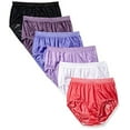 thumbnail image 1 of Fruit of The Loom Women's 6 Pack Nylon Brief Panties (Assorted, 6/Medium (Hips 38" - 39")), 1 of 2