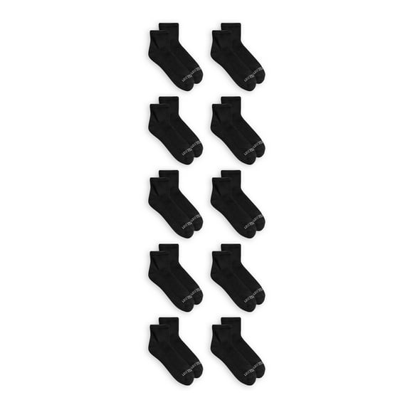 Fruit of The Loom Women's Ankle Comfort Socks, 10 Pack