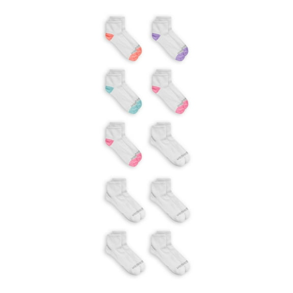 Fruit of The Loom Women's Ankle Comfort Socks, 10 Pack