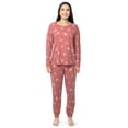 thumbnail image 1 of Fruit of The Loom Women's Boyfriend Top & Jogger Pajama Sleep Set, Sizes S-4X, 1 of 11