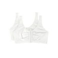 thumbnail image 1 of Fruit of The Loom Women's Comfort Front Close Cotton Sports Bra, 2 Pack, 1 of 4