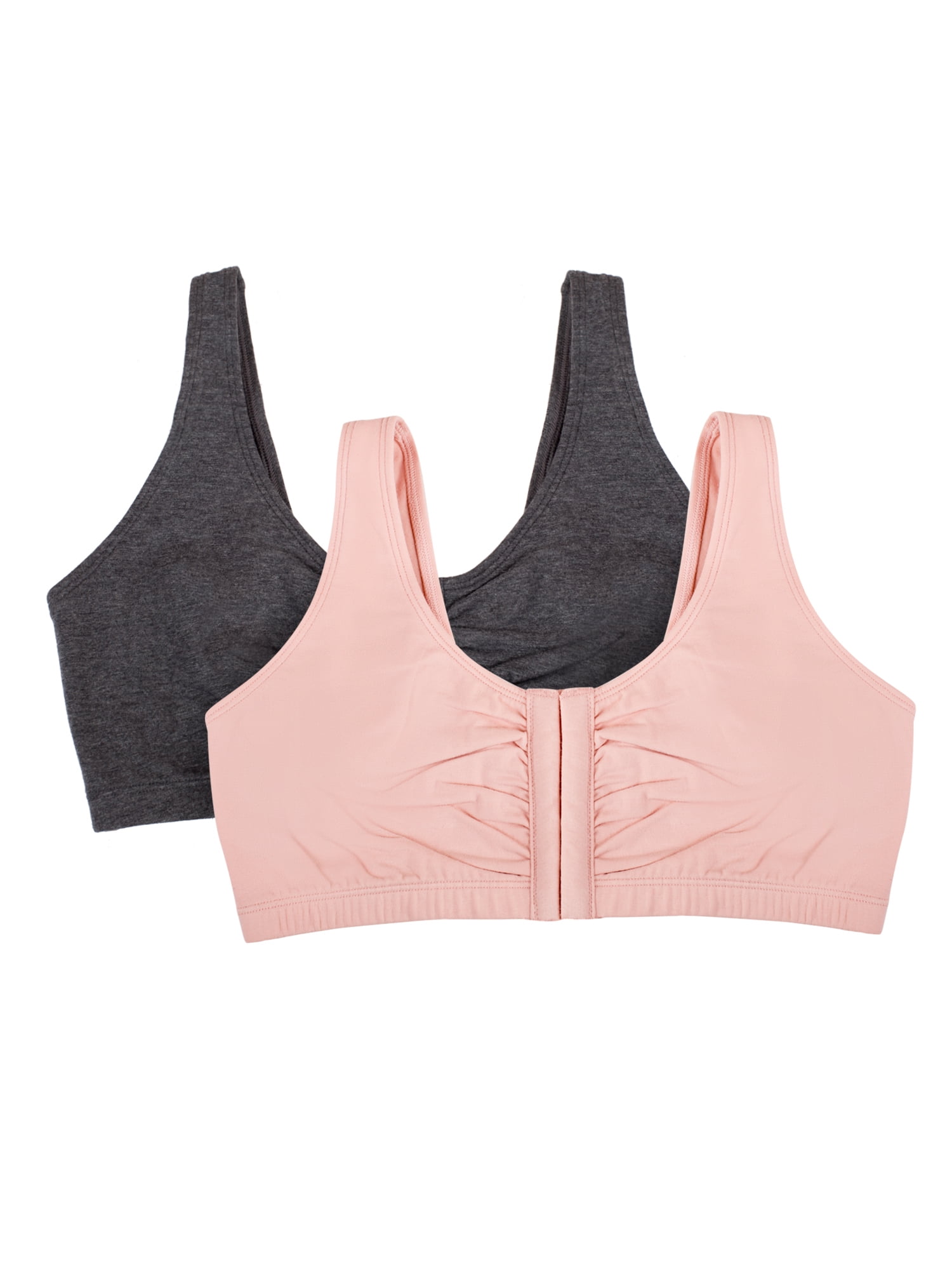 Fruit of the Loom Women's Comfort Front-Close Sports Bra Size 40, 46 