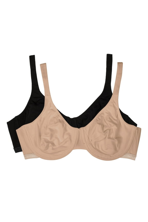 Women's Cotton Stretch Extreme Comfort Bra, Style 9292PR, 2-Pack