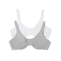 Fruit of The Loom Women's Cotton Stretch Extreme Comfort Bra, Style 9292PR, 2-Pack